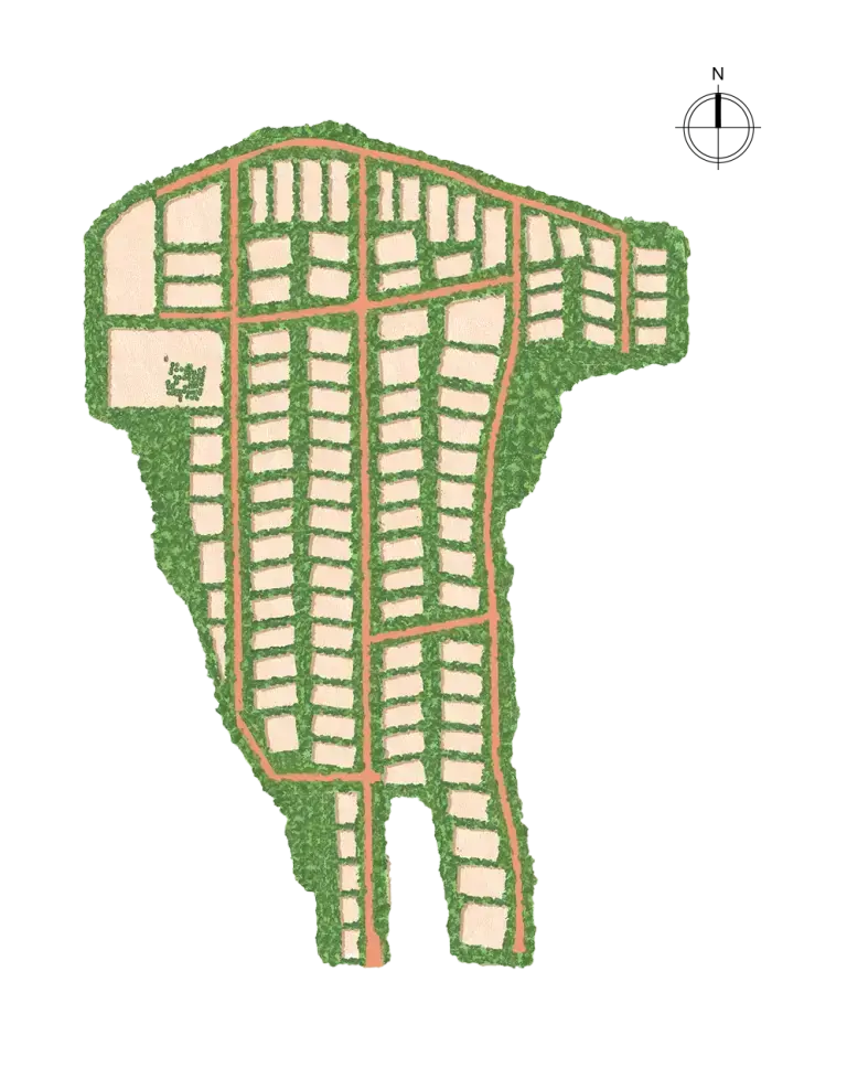 Plot layout and master plan of Woods Shamshabad