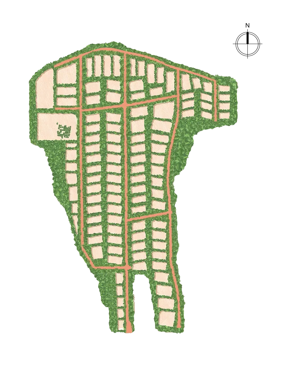 Illustrative project layout plan for Woods Shamshabad